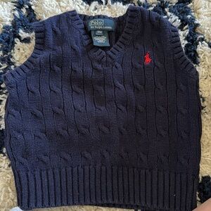 Ralph Lauren 18 months navy sweater vest